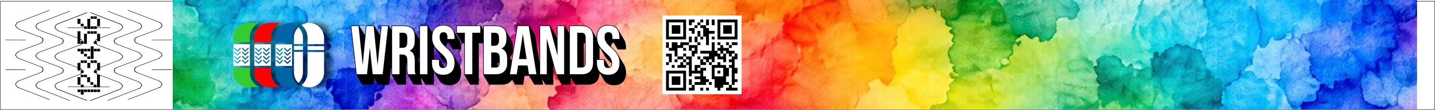 Design i akvarelstil med QR-kode